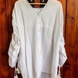 Zara women’s oversized balloon sleeve top